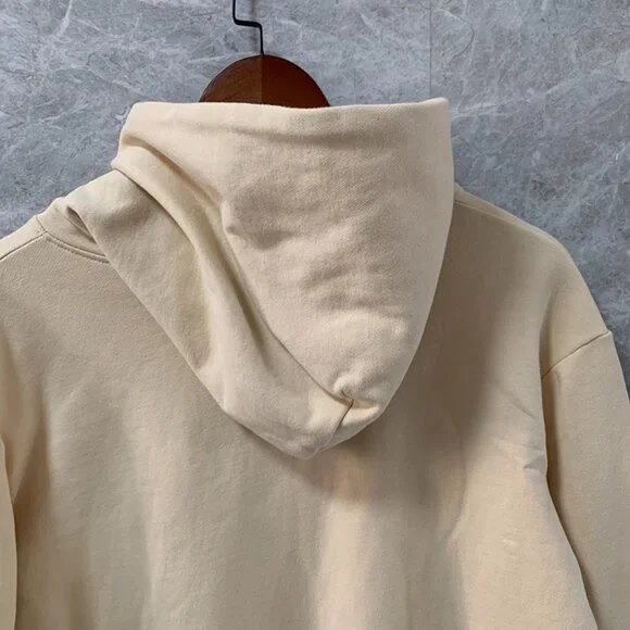 Spider Worldwide Beige Cotton Hoodie